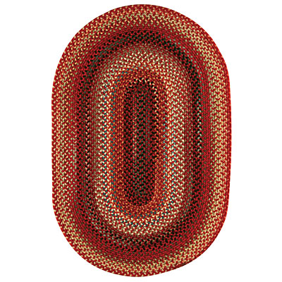 Capel Rugs Capel Rugs Americana 7 ft round Country Red Area Rugs