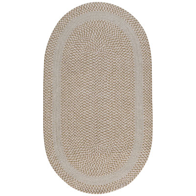 Capel Rugs Capel Rugs Basketweave 9 x 13 oval Parchment Area Rugs