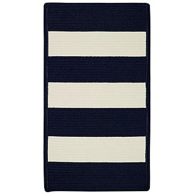 Capel Rugs Capel Rugs Cabana Stripes 9 x 13 Navy-White Area Rugs