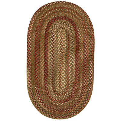 Capel Rugs Capel Rugs Homecoming 8 x 11 Oval Evergreen Area Rugs