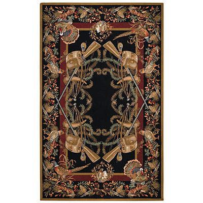 Capel Rugs Capel Rugs Game birds 7 x 9 Black Area Rugs