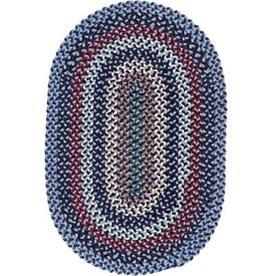 Colonial Mills, Inc. Colonial Mills, Inc. Boston Common 8 X 11 Oval Winter Blues Area Rugs
