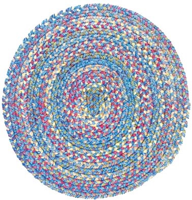 Colonial Mills, Inc. Colonial Mills, Inc. Botanical Isle 10 X 10 Round Oasis Blue Area Rugs