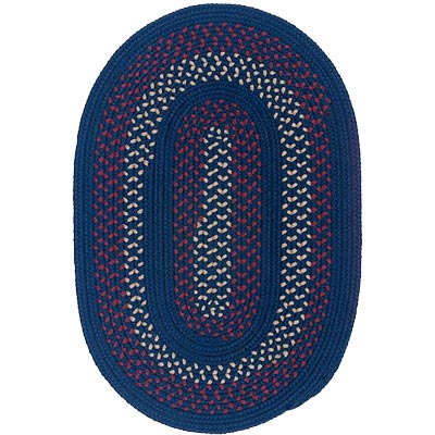 Colonial Mills, Inc. Colonial Mills, Inc. Deerfield 7 X 9 Oval Midnight Blue Area Rugs