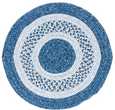 Colonial Mills, Inc. Colonial Mills, Inc. Jefferson 4 X 4 Round Blue Ribbon Area Rugs