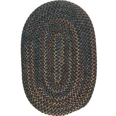 Colonial Mills, Inc. Colonial Mills, Inc. Midnight 8 X 11 Oval Carbon Area Rugs