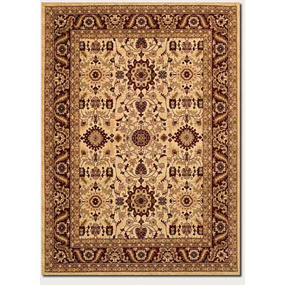 Couristan Couristan Anatolia 5 x 8 Antique Kashan Cream Red Area Rugs