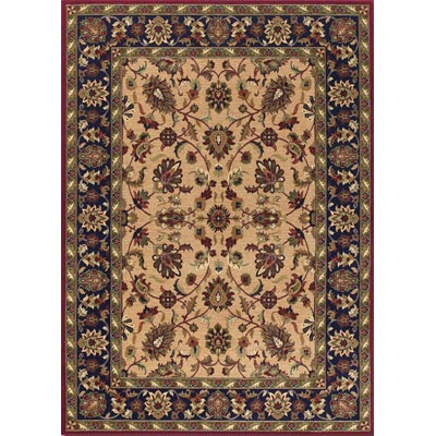 Couristan Couristan Anatolia 5 x 8 Floral Ispaghan Cream Navy Area Rugs