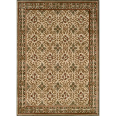 Couristan Couristan Everest 5 Round Acanthus Scroll Panel Sage Area Rugs