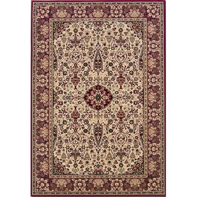 Couristan Couristan Everest 5 Round Ardebil Ivory Red Area Rugs