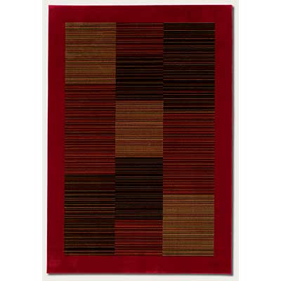 Couristan Couristan Everest 8 Round Hamptons Red Area Rugs