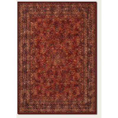 Couristan Couristan Old World Classics 8 x 11 Antique Burgundy Navy Area Rugs
