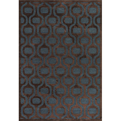 Couristan Couristan Pave 5 x 8 Retro Pendant Sapphire Mahogany Area Rugs