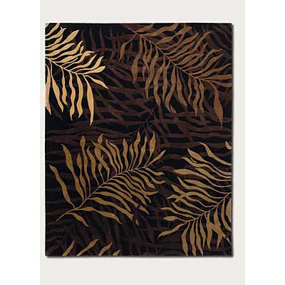 Couristan Couristan Pokhara 8 x 11 Golden Palms Brown Amber Area Rugs
