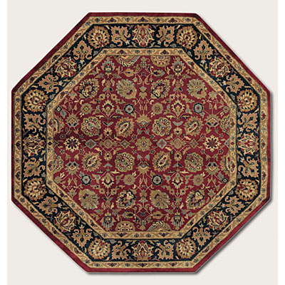 Couristan Couristan Shiraz 6 Octagon All Over Floral Persian Red Area Rugs