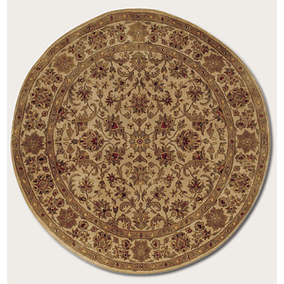 Couristan Couristan Shiraz 6 Round Shah Abbas Deep Ivory Area Rugs