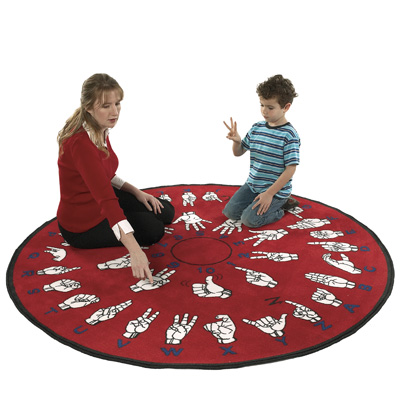 Flagship Carpets Flagship Carpets Hands That Teach 6 x 6 Hands That Teach Area Rugs