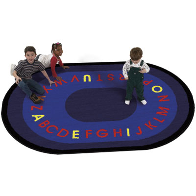 Flagship Carpets Flagship Carpets Letters That Teach 8 x 11 Letters That Teach Area Rugs