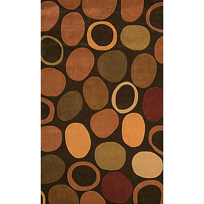 Foreign Accents Foreign Accents Festival Dots 5 x 8 Brown Area Rugs