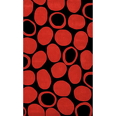 Foreign Accents Foreign Accents Festival Dots 5 x 8 Red Area Rugs