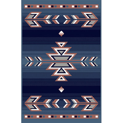 Home Dynamix Home Dynamix Premium 5 x 7 Country Blue 7053 Area Rugs