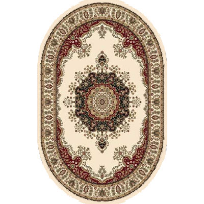 Home Dynamix Home Dynamix Regency 7 x 10 Oval Ivory 8329 Area Rugs