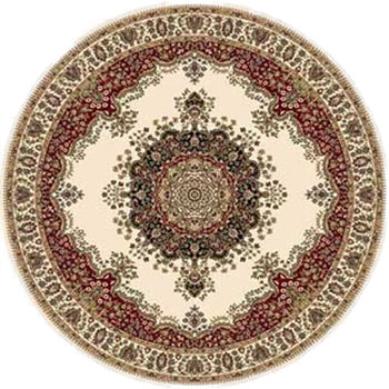 Home Dynamix Home Dynamix Regency 5 ft Round Ivory 8329 Area Rugs