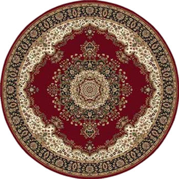 Home Dynamix Home Dynamix Regency 8 ft Round Red 8329 Area Rugs