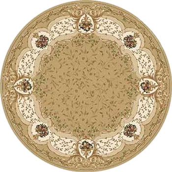 Home Dynamix Home Dynamix Regency 8 ft Round Gold 8500 Area Rugs