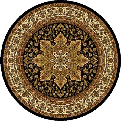 Home Dynamix Home Dynamix Royalty 5 ft Round Black 8083 Area Rugs