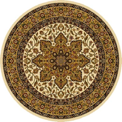Home Dynamix Home Dynamix Royalty 5 ft Round Ivory 8083 Area Rugs