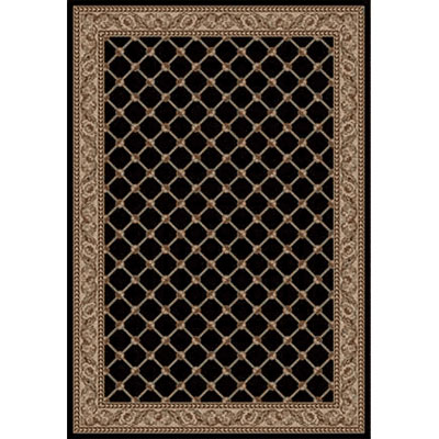 Kane Carpet Kane Carpet Elegance 7 x 10 Traditional Trellis Black Diamond Area Rugs