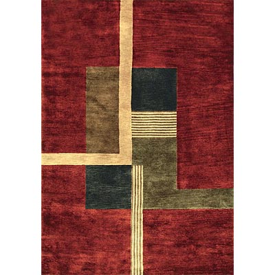 Loloi Rugs Loloi Rugs Crescent 8 x 11 Red Charcoal Area Rugs