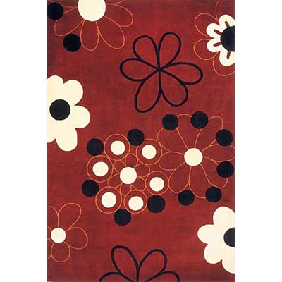 Momeni, Inc. Momeni, Inc. Koi 6 Round Red Area Rugs