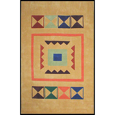 Nejad Rugs Nejad Rugs The Bright Collection 5 x 8 Aztek Yellow Area Rugs