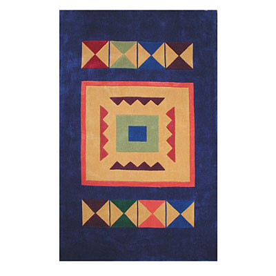 Nejad Rugs Nejad Rugs The Bright Collection 4 x 6 Aztek Navy Area Rugs