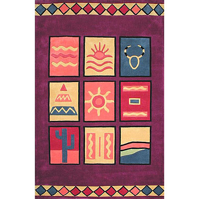 Nejad Rugs Nejad Rugs The Bright Collection 8 x 11 Sizzle Purple Area Rugs