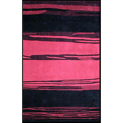 Nejad Rugs Nejad Rugs The Bright Collection 4 x 6 Horizon Red/Black Area Rugs