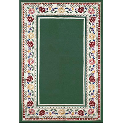 Nejad Rugs Nejad Rugs Bucks County - Border Rug 6 x 9 Emerald Green/Ivory Area Rugs