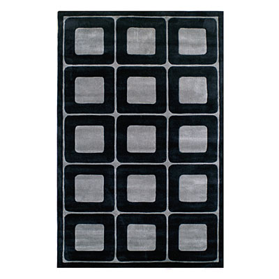 Nejad Rugs Nejad Rugs Deco Blocks 4 X 6 BLACK/GREY Area Rugs