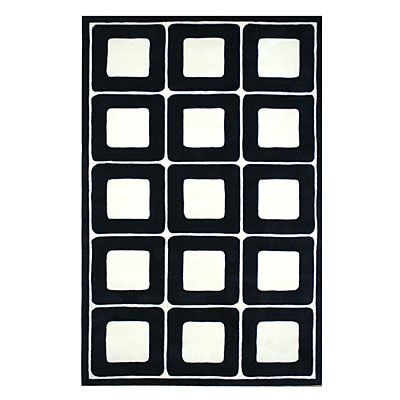 Nejad Rugs Nejad Rugs Deco Blocks 8 X 11 BLACK/WHITE Area Rugs