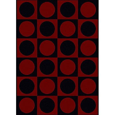 Radici USA Radici USA Sofia VII 3 x 5 Red/Black Area Rugs