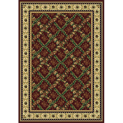 Rug One Imports Rug One Imports Royal Bouquet 5 x 8 Claret Area Rugs