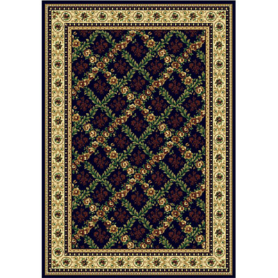 Rug One Imports Rug One Imports Royal Bouquet 9 x 13 Midnight Area Rugs