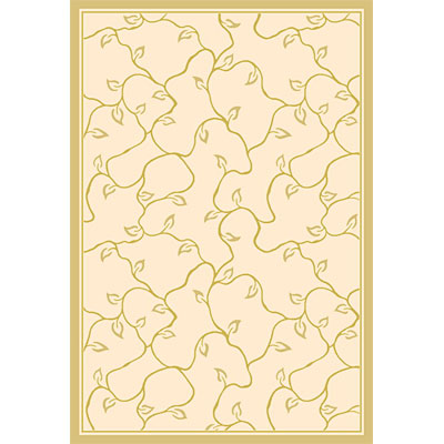 Rug One Imports Rug One Imports Wandering Vines 5 x 8 Ivory Area Rugs
