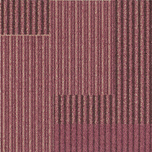 Milliken Milliken Straight Talk 2.0 Snap Back 20 x 20 Berry (Sample) Carpet Tiles