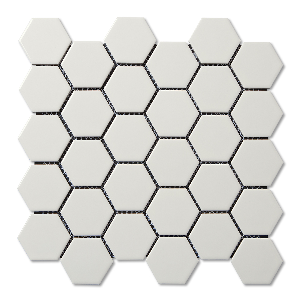 Adex USA Adex USA Coordinating Floor - Porcelain Hexagon Mosaic White (Sample) Tile & Stone