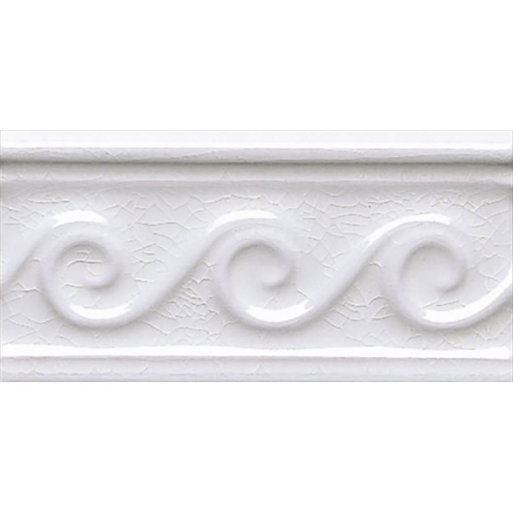 Adex USA Adex USA Hampton Listello Waves 3 x 6 White (Sample) Tile & Stone