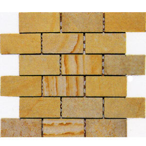 Alfagres Alfagres Tumbled Marble Brick Patterns Gold Lime Stone Tile & Stone