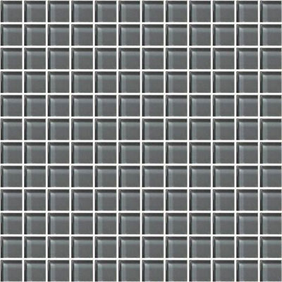 American Olean American Olean Color Appeal Mosaic 1 x 1 Charcoal Gray Tile & Stone